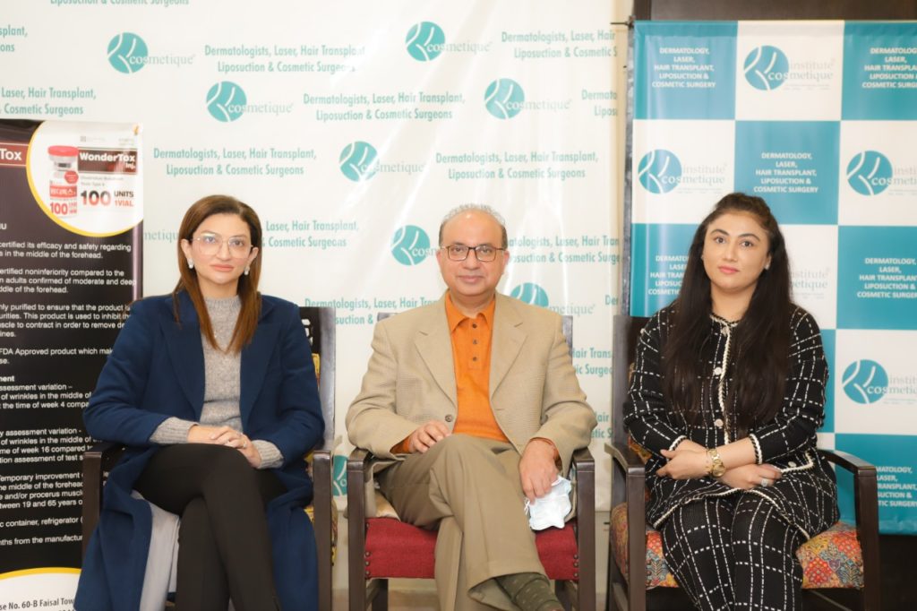 Prof. Dr. Azim Jahangir Khan,Dr. Amnah M Raj, Dr.Saima Malik ,Cosmetic surgery in Lahore